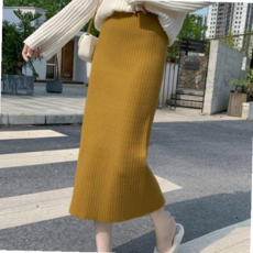 니트 H라인 롱니트 골지 니트롱 스커트 치마 여성 59000EA 1EA