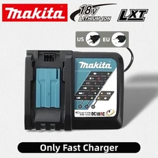 호환100% 마키타 배터리 18V 6.0Ah 충전식 BL1830BL1840BL1850BL1860B 교체용 전동 공구, 12 Makita DC18RC