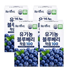 유기농 블루베리착즙 100% NFC 원액 퓨레 스틱 안토시아닌 블루베리즙, 4개, 280g