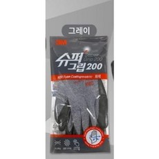 3M 슈퍼그립 니트릴 폼 코팅장갑 (그레이) 작업용 안전장갑, 컬러그립 그레이 M, 10개