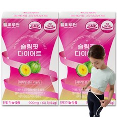 헬씨루틴 슬림핏 다이어트, 60정, 2개