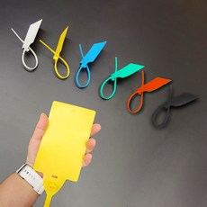 13x8cm 네임택 케이블타이 46cm 대형 이름표 마크타이, 화이트, 상세 참조