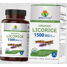 브리오푸드 유기농 감초 1500mg 45회 주의자 의 태블릿 Breood