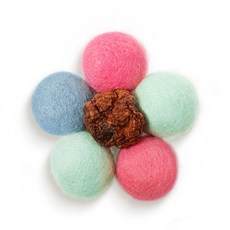 스탠바이미 고양이 양모볼 (5p) 쿠션 치석케어 두뇌개발, 3개, 기타