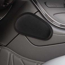 라이트닝웍스 자동차 스웨이드 무릎 보호 쿠션, 1개, 블랙스웨이드