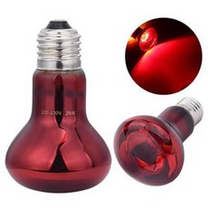 발열전구 온열 열등 UVA LED 애완동물 히팅 램프 적외선 4가지 주야간 전구 25W50W75W100W E27 파충류 히트, Red-75W