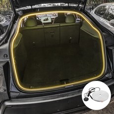 WAHA 테슬라 모델3 하이랜드 모델Y 주니퍼 트렁크 LED 식빵등 면발광 프렁크 조명 악세사리 용품, 1개, 트렁크 식빵등-웜화이트