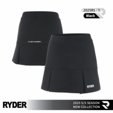 라이더 RYDER 2025RS-1 BK 블랙 스커트 치마 배드민턴 탁구 스쿼시 스포츠웨어