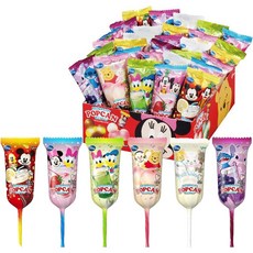 일본 글리코 디즈니 팝캔디 막대사탕 30개입, 1개, 400g