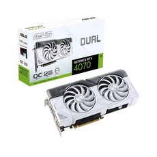 ASUS DUAL 지포스 RTX 4070 O12G OC D6X 12GB White 인텍앤컴퍼니