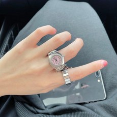 戒指手錶 指環戒指手錶 可調節男女款