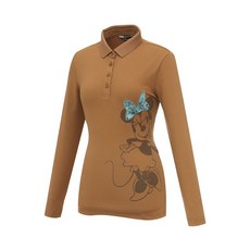 디즈니골프 디즈니골프 여성 캐릭터 아트웍 긴팔 카라 티셔츠 DM3LTS011