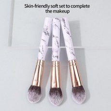 대리석 질감의 메이크업 브 블 파우더 컨투어링 얼굴 미용 도구, 1개, 1. 멀티