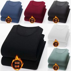 內刷毛保暖衣 衛生衣 刷毛發熱衣 男女款發熱衣【M-5XL】純色內搭打底衫 圓領長袖保暖衣