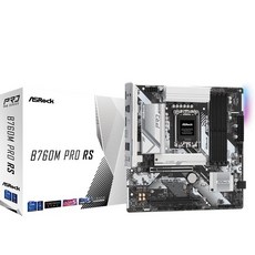 ASRock B760M Pro RS Intel CPU(LGA1700) B760 DDR5 Micro ATX 마더보드 제12세대 · 13세대, 1개