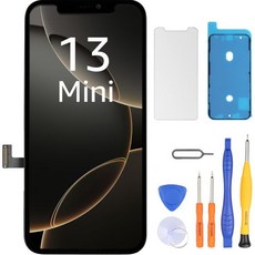 LL TRADER 트레이더 아이폰 11 LCD 61인치 FHD 교체용 터치 스크린 3D 디지타이저 어셈블리 및 수리 키트 모델 A2111 A2223 A2221, 13 Mini LCD