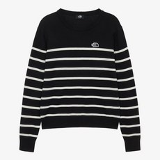 노스페이스 25 FW NT7AR90A 여성 보르가 스트라이프 스웨터 ECJ299 JHU114