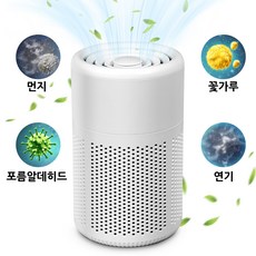 AIRYES 미니 저소음 공기청정기 가정용 음이온 거실 원룸 반려동물 청정기, 화이트, EJ-JHQ01