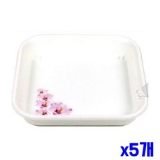x5개 화분받침 14x14x2.5cm 정사각 화분물받이 네모 98370ea 1(ea)