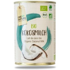 원네이처 바이오 코코넛 밀크 통조림, 400g