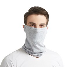 크로스 이어링 선타월 오토바이 통기 아이스 넥워머 봄여름 라이딩 마스크녀, 연회색, 프리사이즈, 1개