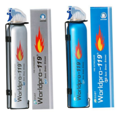 간이 소화기 휴대용 스프레이 주방용 차량용 소화기 소형 캠핑용, 실버