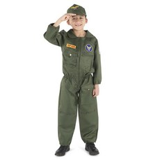DRESS 드레스 원피스 UP 업 America 탑건 코스튬 - 공군 전투기 파일럿 WW2 파이터 남아 및 여아용 168107