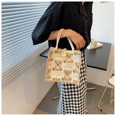 캔버스 린넨 에코백 베이지 min+666ob
