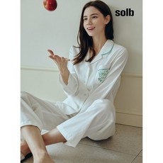 신영와코루 트윌소재의 솔리드 여성 파자마SPAE103W
