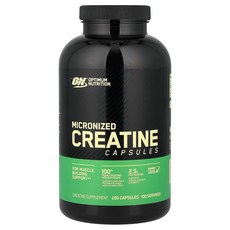 Optimum Nutrition 옵티멈뉴트리션 마이크로나이즈드 크레아틴 캡슐 200 캡슐당 1.25g 운동보충제, Optimum Nutrition 옵티멈뉴트리션 마이크로, 1