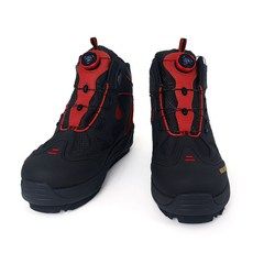 Rockwall 船釣/礁岩釣 3D剪裁可拆式釘氈釣魚鞋 - 附替換用橡膠鞋底, 240, 紅色