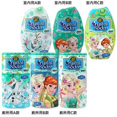 日本雞仔牌 Crystal Soda 冰雪奇緣 季節限定 廁所芳香劑, 1個, 室內用（圖樣隨機）