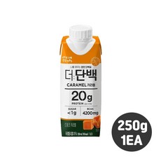 빙그레 더단백드링크 250ml 드링크카라멜 1개입/단백질드링크/우유단백질/단백질보충, 1개