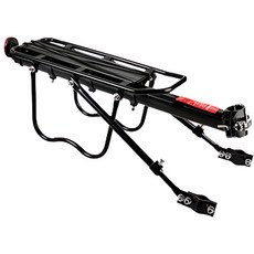 自行車鋁合金後貨架 腳踏車後座架 馬鞍架 行李架 快拆可載人附工具綁繩, 1個, A款半快拆架(市面款快拆)