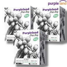 퍼플랜드 핸드드립 커피 레귤러 드립백 마일드 실키 블렌드, 3개, 7개입, 9g