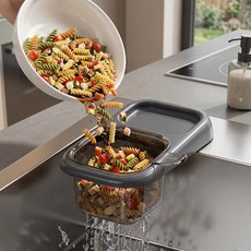 슈나온 싱크대 음식물 거름망 물빠짐, 1개, 블랙