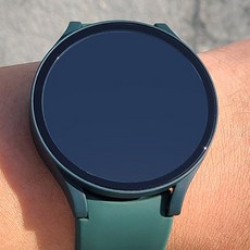 더조은셀러 갤럭시워치4 호환 강화유리 케이스 풀커버 액정보호 풀글라스 컬러, 그린, 1개