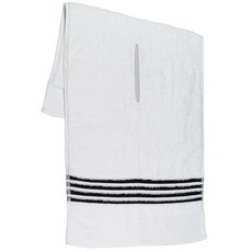 투어 타월 | 대형 골프 캐디 다양한 행 흡수력 44인치 19인치 퍼펙트 골프백 테리 색상 액세서리 컷 천 센터 x 카트, 7 White W/Black Stripes, 1개, 화이트 W/블랙 스트라이프