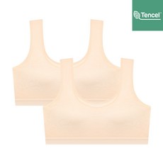 주니어 2단계 순수 모달 브라 2매 세트_스킨