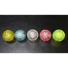 透明氣泡搖桿頭 三和搖桿JLF-TP-8YT專用 光學靜音搖桿適用, 1個, 螢光綠透明氣泡搖桿頭