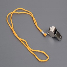 에코그레이스 스포츠 경기용 호각 메탈 호루라기, 1개, 옐로우