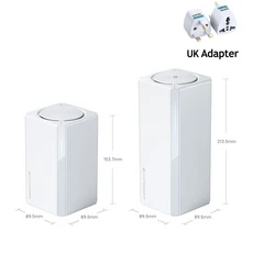 Xiaomi 전체 홈 메쉬 시스템 라우터 Wi-Fi 6 집 세트 신호 대형 커버리지 Mi 게임 가속기, 01 add UK Adapter