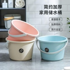 加厚手提水桶 家用儲水大口徑寬口圓桶, 小號特惠三個裝 送小水勺1條, 1個