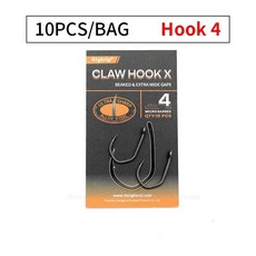 잉어 낚시 바늘 핀포인트 클로 훅 코팅 초강력 아이드 피쉬 낚시용, 1개