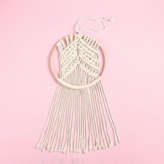 우드 링 벽걸이 마크라메 인테리어소품 벽인테리어