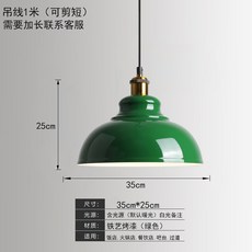 레트로 팬던트등 녹색 램프 초록 초록색 조명 새장 심기 수입조명 디자인 식물등 주방, 16타입35cm그린