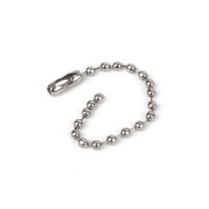 새누몰 메탈 실버 구슬줄 부자재 1P 열쇠고리줄, 12cm