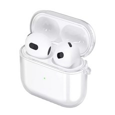 AirPods 透明保護殼，輕巧防刮，精準開孔設計，充電免拆卸, 透明, 1個, airpodspro
