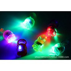 TPR軟膠發光戒指手指燈led閃光夜光手環兒童玩具禮品