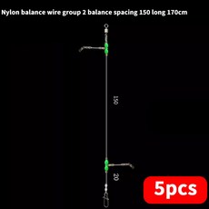 낚시 태클 나일론 텐핀 라인 바다 난파선 풀링 개울 해안 롱 캐스팅 조롱박 커넥터, 6. A4 (170CM) 5PCS